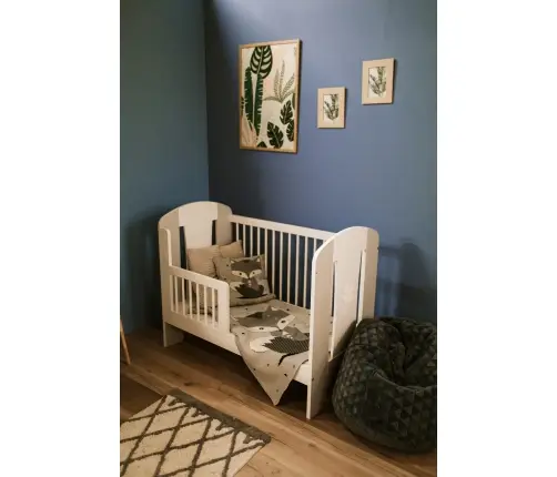 Bērnu gulta Klups NATI WHITE-GREY 120×60