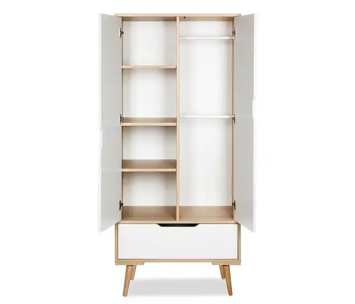 Двухсекционный шкаф Klups SOFIE BEECH-WHITE