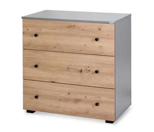 Komoda Klups PAULINE GRAPHITE-OAK