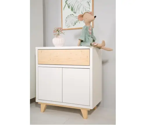 Dresser Klups LYDIA PINE-WHITE