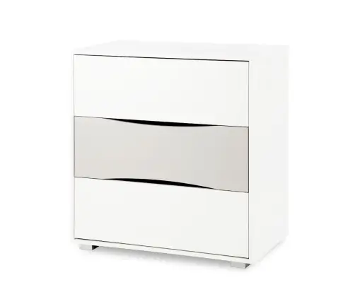 Kumode ar pārtinamo galdiņu Klups NATI WHITE-GREY