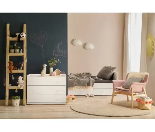 Baby Cot KLUPS KOMPAKT White 120x60