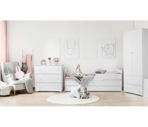 Подростковая кровать Klups Timo White 160x70