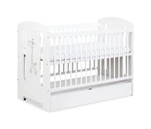 Детская кроватка Klups SAFARI GIRAFFE WHITE 120x60
