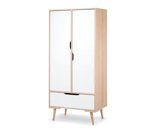 Двухсекционный шкаф Klups SOFIE BEECH-WHITE