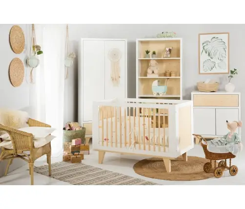 Toddler Bed KLUPS LYDIA PINE-WHITE 140x70