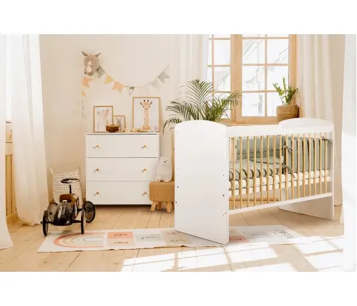 Детская кроватка Klups KAROLINA II White 120x60