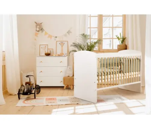 Baby Cot Klups KAROLINA WHITE-PINE 120x60