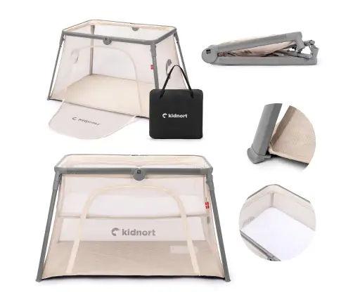 Kidnort Bleke Unique beige Laste reisi voodi