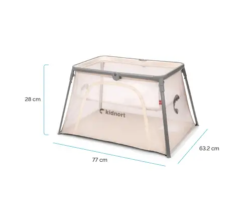 Kidnort Bleke Unique beige Laste reisi voodi