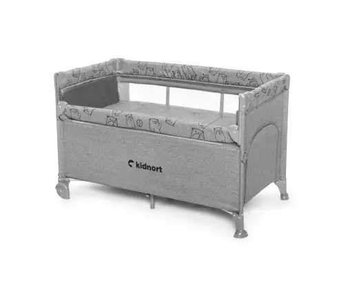 Kidnort Stugan Oxford 300
Light gray Baby Travel Cot