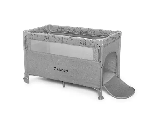 Kidnort Stugan Oxford 300
Light gray Baby Travel Cot