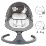Kidwell LUXI DARK MELANGE 2-in-1 electric baby bouncer