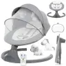 Kidwell LUXI DARK MELANGE 2-in-1 electric baby bouncer