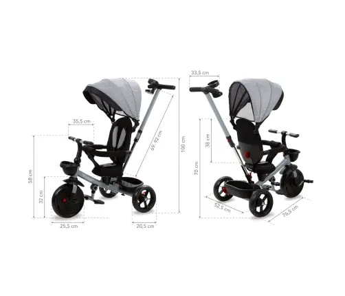 AXEL TITANIUM GRAY tricycle