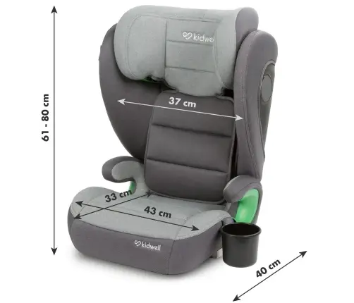 Weston Dark Grey Car seat