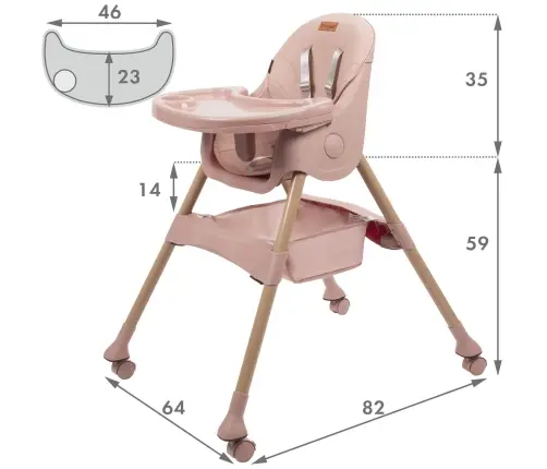 Karimi Pink High chair