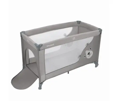 Travel cot with accessories BLISSY Gray