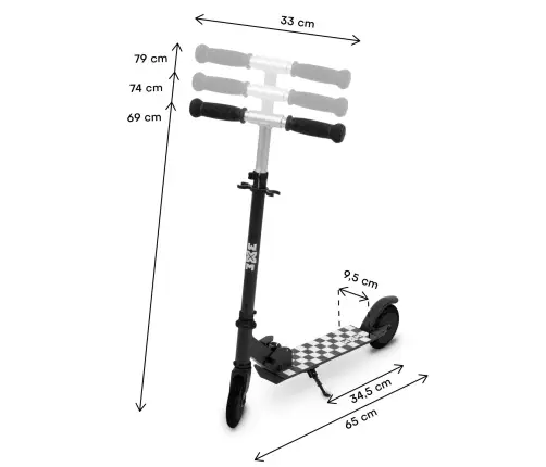 120mm SKIPO Chess folding scooter