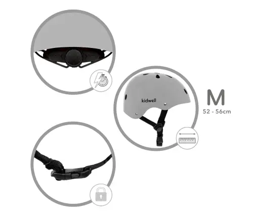 ORIX II Grey Mat M safety helmet