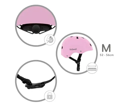 Bērnu ķivere Kidwell ORIX II Pink M