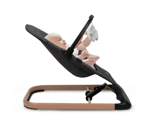 LARO Black/Wooden baby bouncer