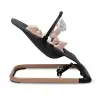 LARO Black/Wooden baby bouncer