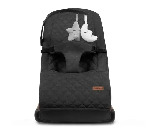 LARO Black/Wooden baby bouncer