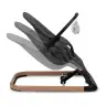 LARO Black/Wooden baby bouncer