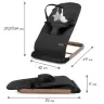 LARO Black/Wooden baby bouncer