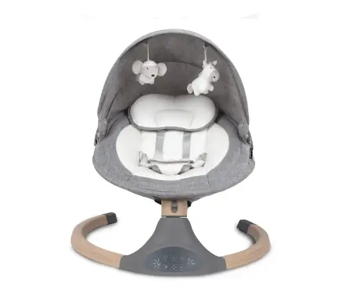 Kidwell LUXI 2-in-1 electric rocking chair Dark Melange/Wooden