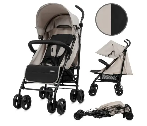 QUGAR BEIGE/BLACK stroller