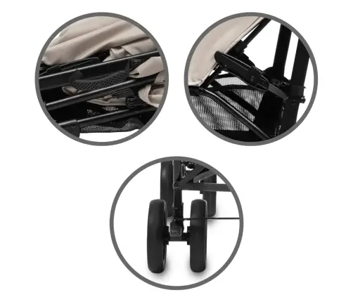 QUGAR BEIGE/BLACK stroller