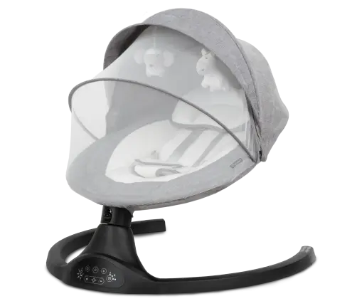 Kidwell LUXI Dark Melange/Black 2-in-1 electric baby bouncer