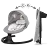 Kidwell LUXI Dark Melange/Black 2-in-1 electric baby bouncer