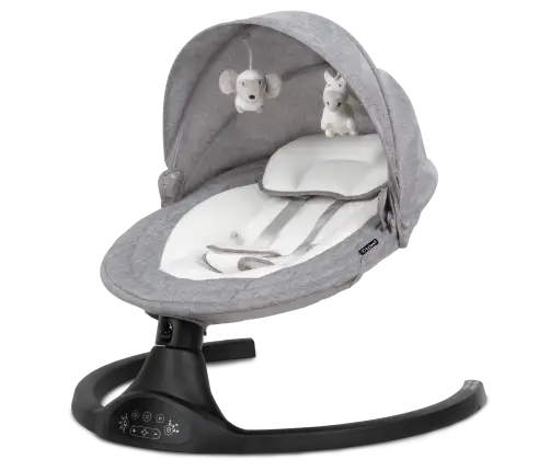 Kidwell LUXI Dark Melange/Black 2-in-1 electric baby bouncer