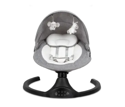 Kidwell LUXI Dark Melange/Black 2-in-1 electric baby bouncer