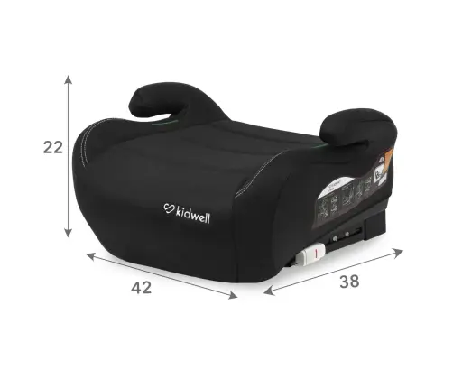 OVAN Black car booster seat