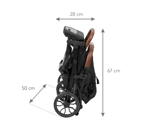 COLMER JET BLACK stroller