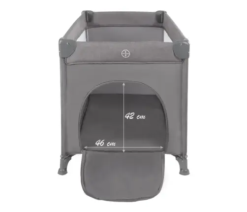 BLISSY Lift Gray two-level travel cot