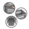 BLISSY Lift Gray two-level travel cot