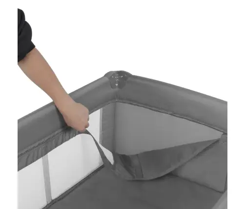 BLISSY DUO two-level travel cot Gray