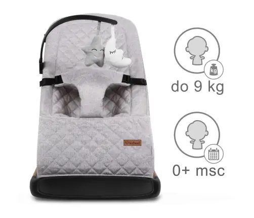 LARO Full Grey/Wooden baby bouncer
