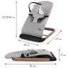 LARO Full Grey/Wooden baby bouncer