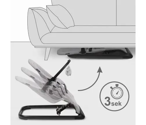 LARO Full Grey/Black baby bouncer