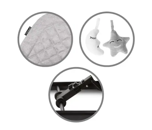 LARO Full Grey/Black baby bouncer