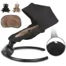 REVE Black/Gold 2-in-1 electric baby bouncer