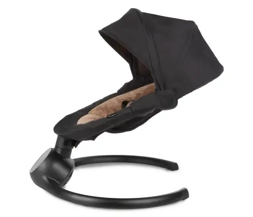 REVE Black/Gold 2-in-1 electric baby bouncer