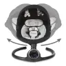 REVE Black/Silver 2-in-1 electric baby bouncer
