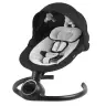 REVE Black/Silver 2-in-1 electric baby bouncer
